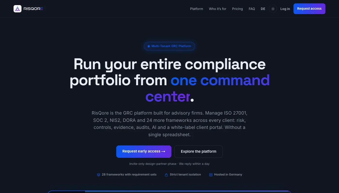 RisQore Product preview